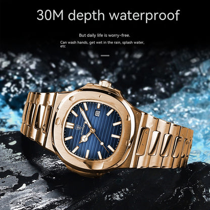 Poedagar-Top of the world Luxury Gold Watch