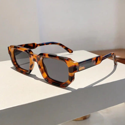 Vintage Rectangle Frame Sunglasses: Sinai Aura Retro Sun Glasses
