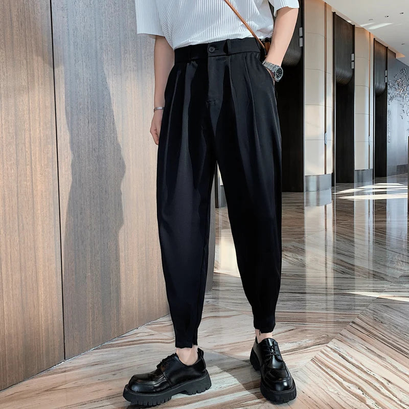 Tapered Bottom Slit Pants