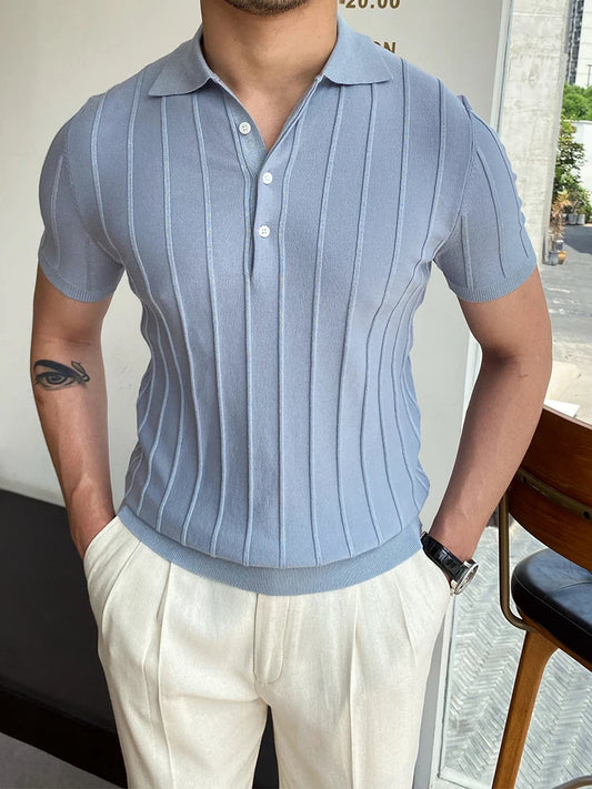 Sinai Aura Polo Shirt - Short Sleeve blue