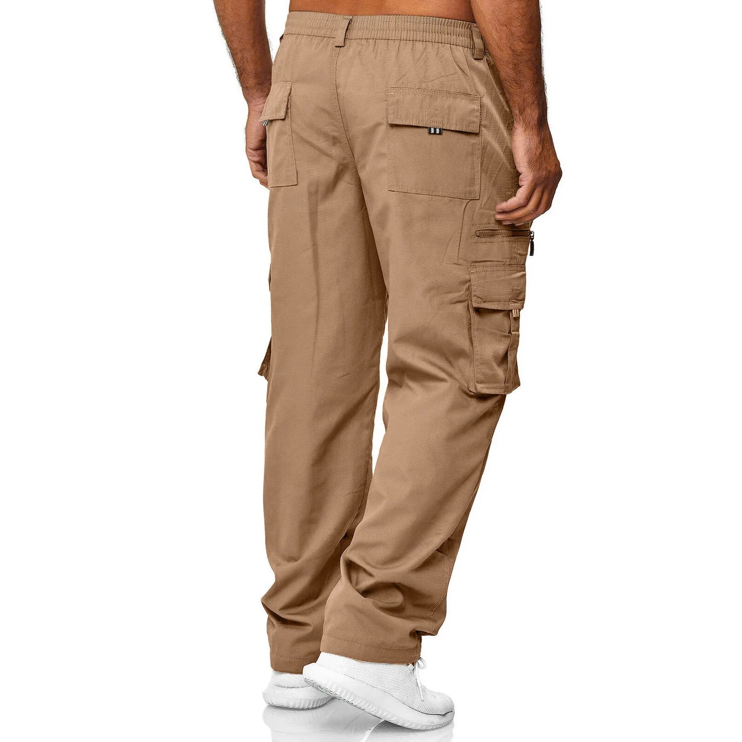 Men's Cargo Jogger Sweatpants - Casual, Multi-Pocket, Military Tactical Baggy Trousers