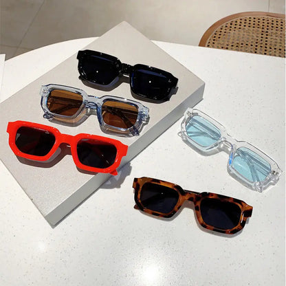 Vintage Rectangle Frame Sunglasses: Sinai Aura Retro Sun Glasses
