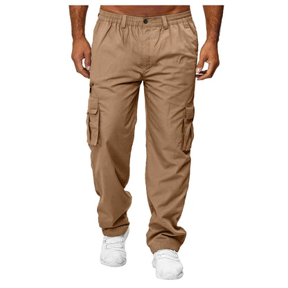 Men's Cargo Jogger Sweatpants - Casual, Multi-Pocket, Military Tactical Baggy Trousers